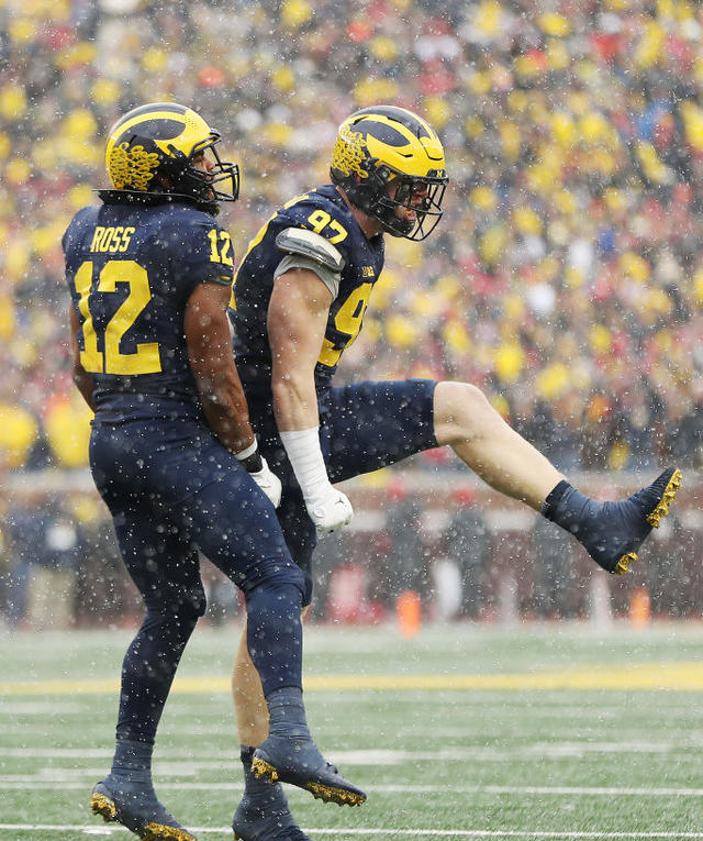 Hutch for Heisman? Jim Harbaugh stumps for Michigan star DE