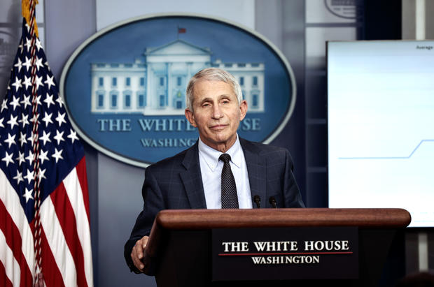 Jen Psaki Is Joined By Dr. Fauci For White House Press Briefing 