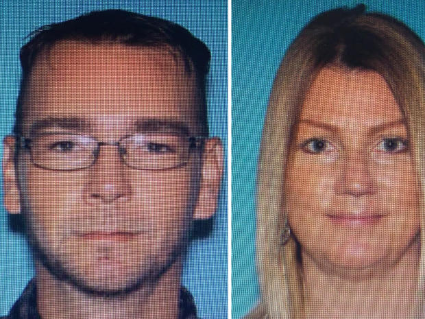 Images of James and Jennifer Crumbley provided by the Oakland County Sheriff's Office in Michigan are seen in a combination photo. 