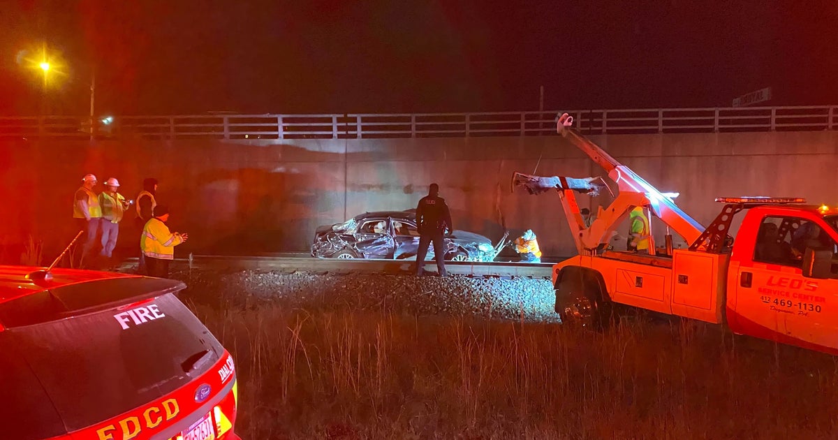 Two People Avoid Injury After Car Gets Stuck On Tracks, Hit By Train CBS Pittsburgh