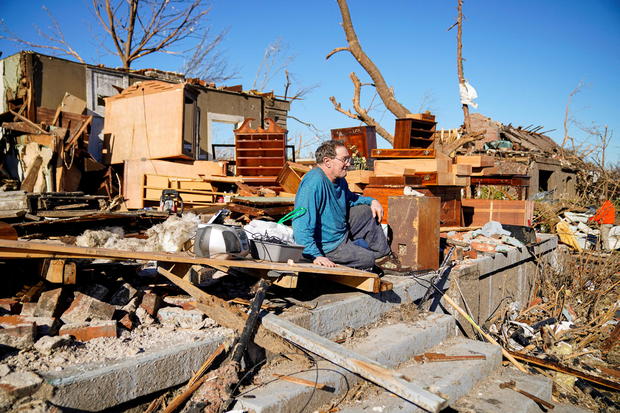 Devastating outbreak of tornadoes ripped through several U.S. states 