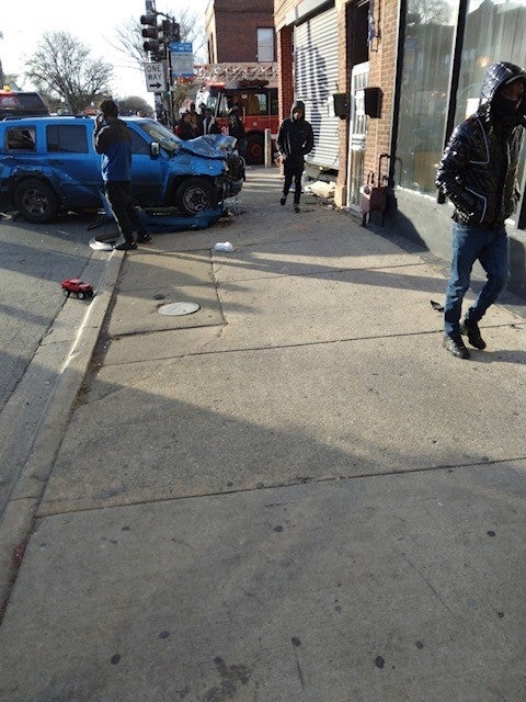 Vehicle Plows Into Pedestrian, Hits Building In Park Manor - CBS Chicago