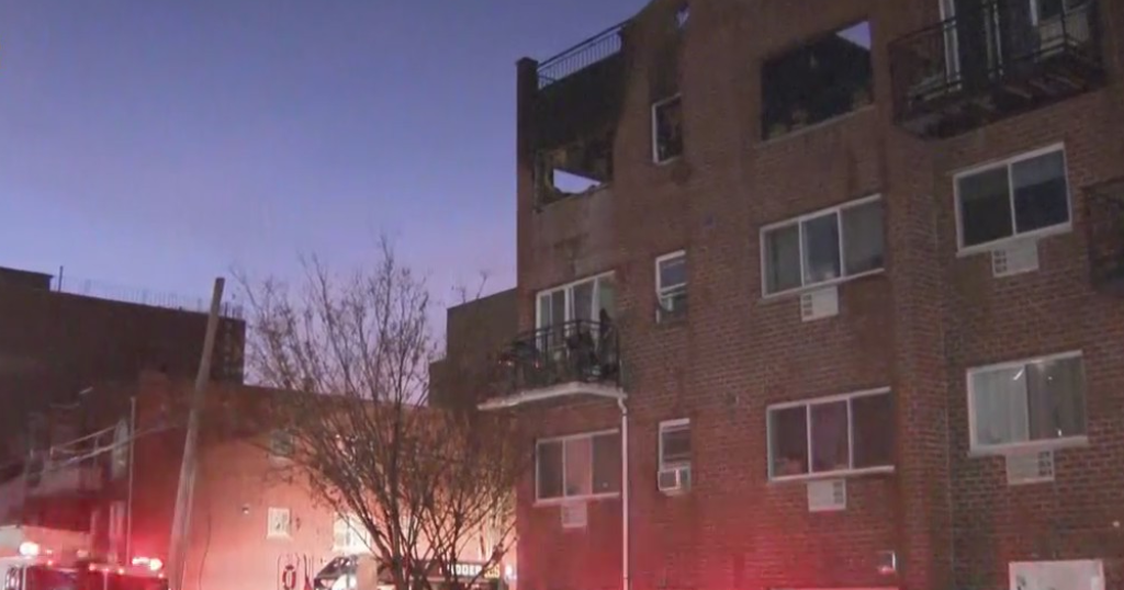 2 Dead, 1 Injured After Fire At Queens Apartment Building - CBS New York