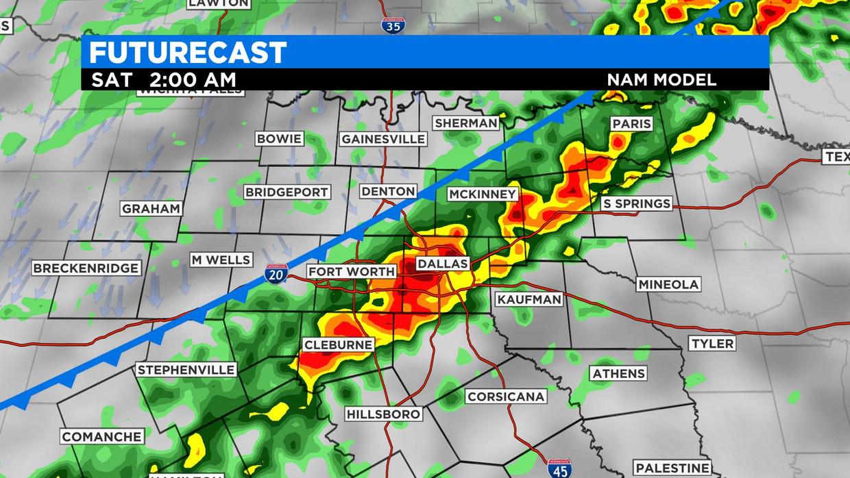 North Texas Spring-Like Conditions Friday Quickly Turning To Wet ...