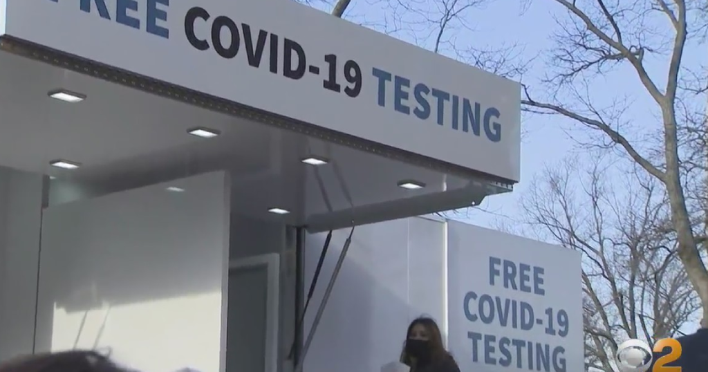 Federal COVID Testing Sites Open In NYC To Help With OmicronFueled Holiday Demand CBS New York