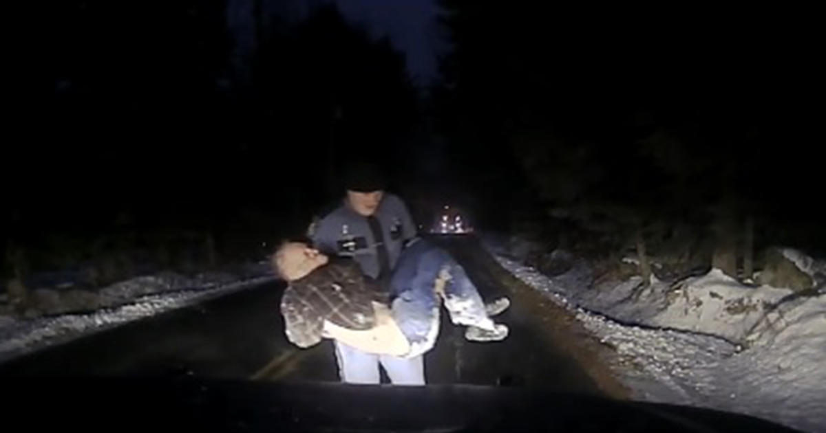 A True Hero': Maine State Trooper Carries Elderly Man With Alzheimer's To Safety After He Got Lost In Storm - CBS Boston