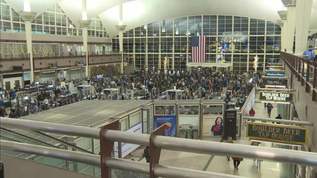 security lines at DIA 