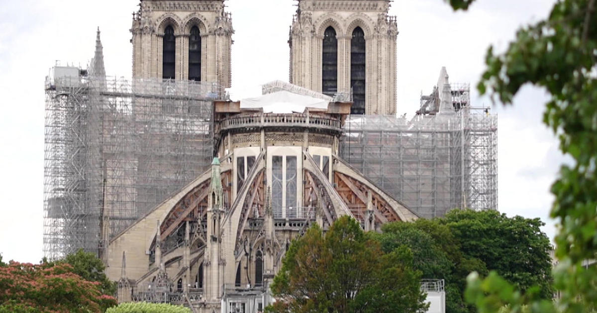 Cemetery Pensive genius Reconstructing Notre Dame Cathedral - CBS News