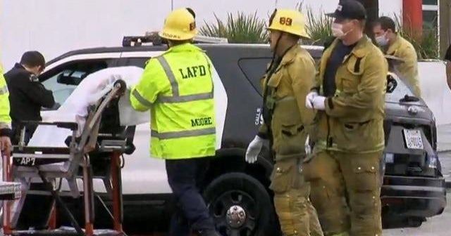 Teen girl killed by stray bullet in Los Angeles police shooting - CBS News