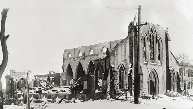Damaged Church After 1917 Halifax Harbor Explosion 