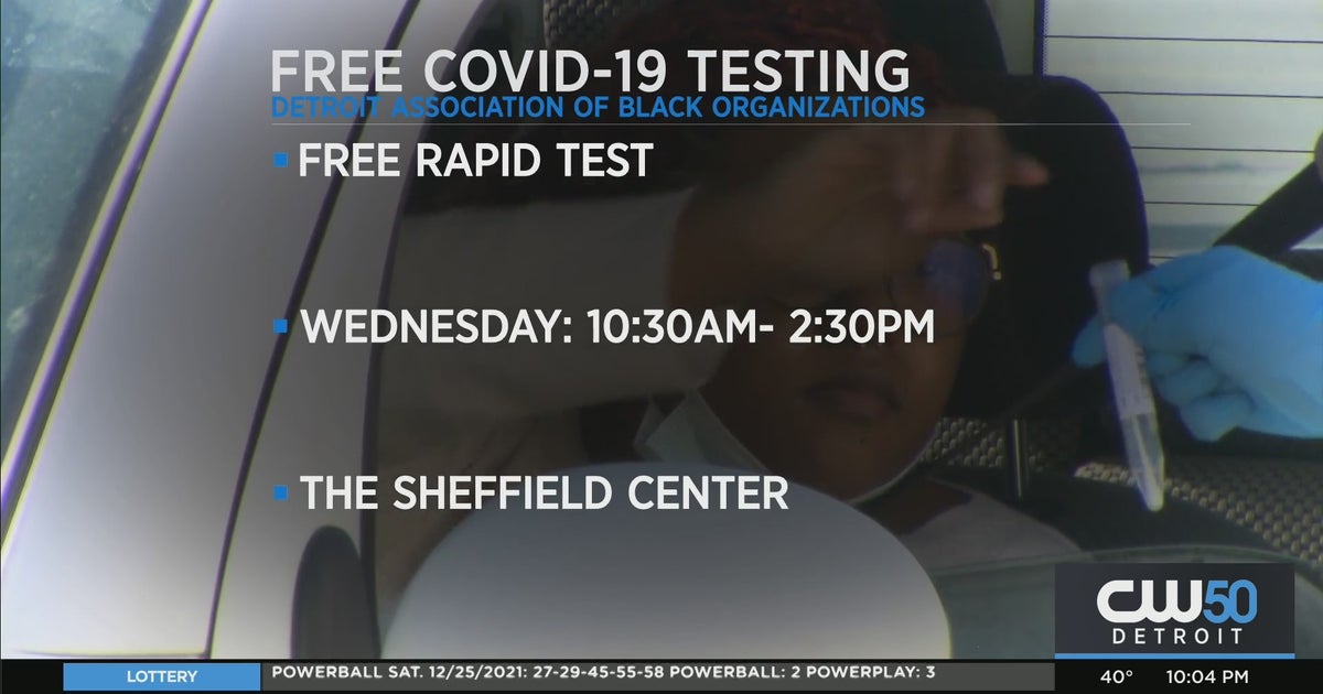 Detroit Organization Offering Free COVID-19 Rapid Testing To Metro
