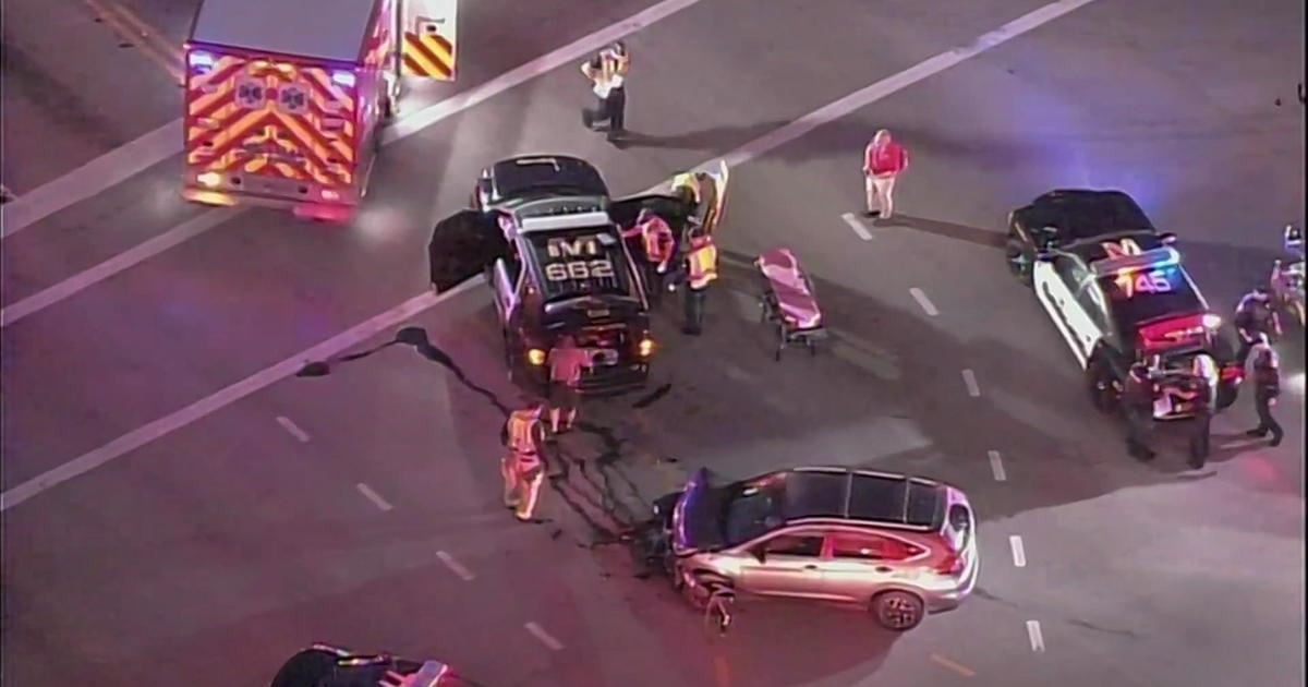 Miramar Crash Sends Police Officer To The Hospital CBS Miami