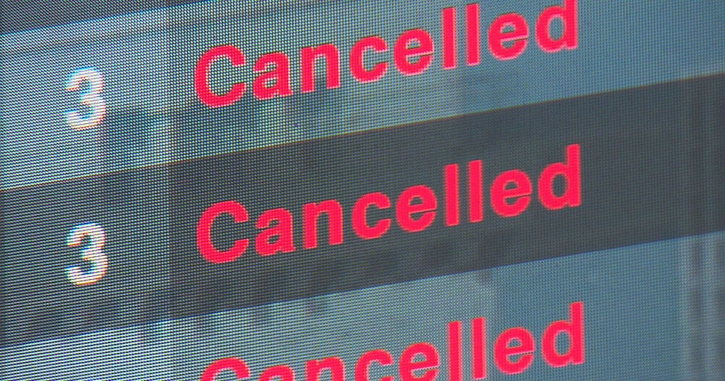Friday flight cancellations CBS Chicago