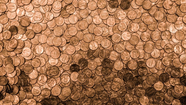 Full Frame Shot Of Coins 