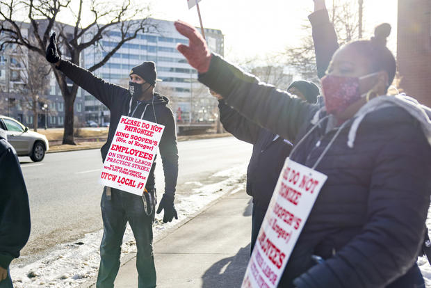 Workers At Grocery Chain King Soopers Go On Strike 