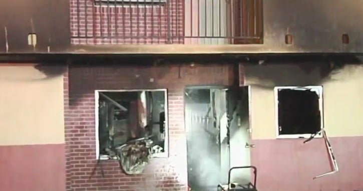 Apartment Complex Fire Displaces 6 Families In NW Miami-Dade - CBS Miami