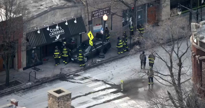 Car Crashes Into Catering Business In Edgewater, Causing Gas Leak CBS