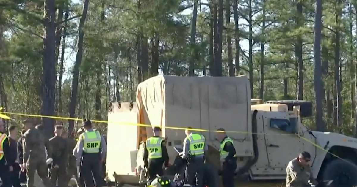 Marine charged in North Carolina military vehicle crash that killed 2