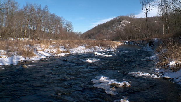 Whitewater State Park in winter 