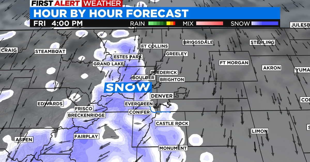 Colorado Weather: First Alert Weather Day For Friday Snow - CBS Colorado