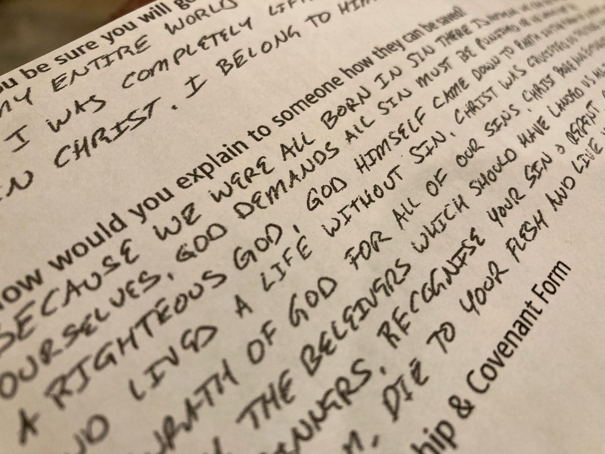 Officer Lenehan's Salvation Questionnaire 