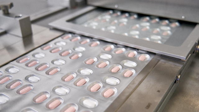FILE PHOTO: Pfizer's COVID-19 pill, Paxlovid, is manufactured and packaged 