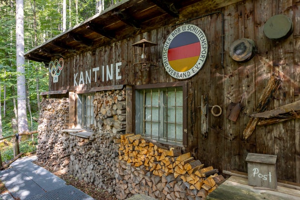 The Historic Bobsleigh Track for the Olympic Winter Games in Garmisch-Partenkirchen 1936