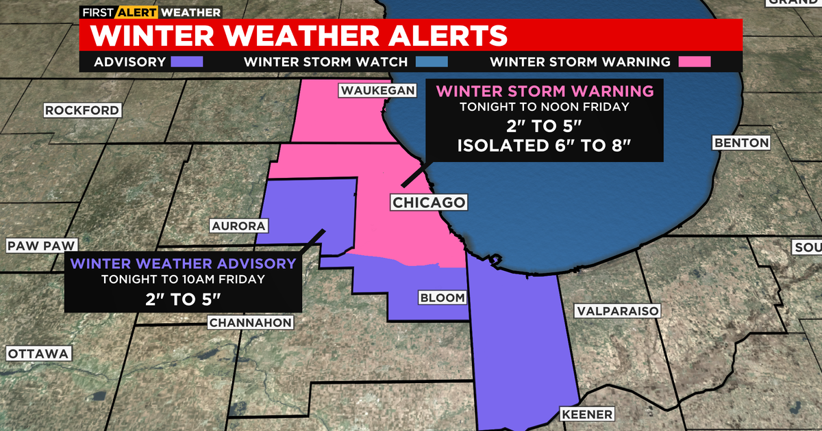 Chicago Weather Alert: Lake-Effect Snow On The Way With 6 To 8 Inches ...