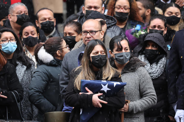 Funeral Held For Slain NYPD Officer Jason Rivera 