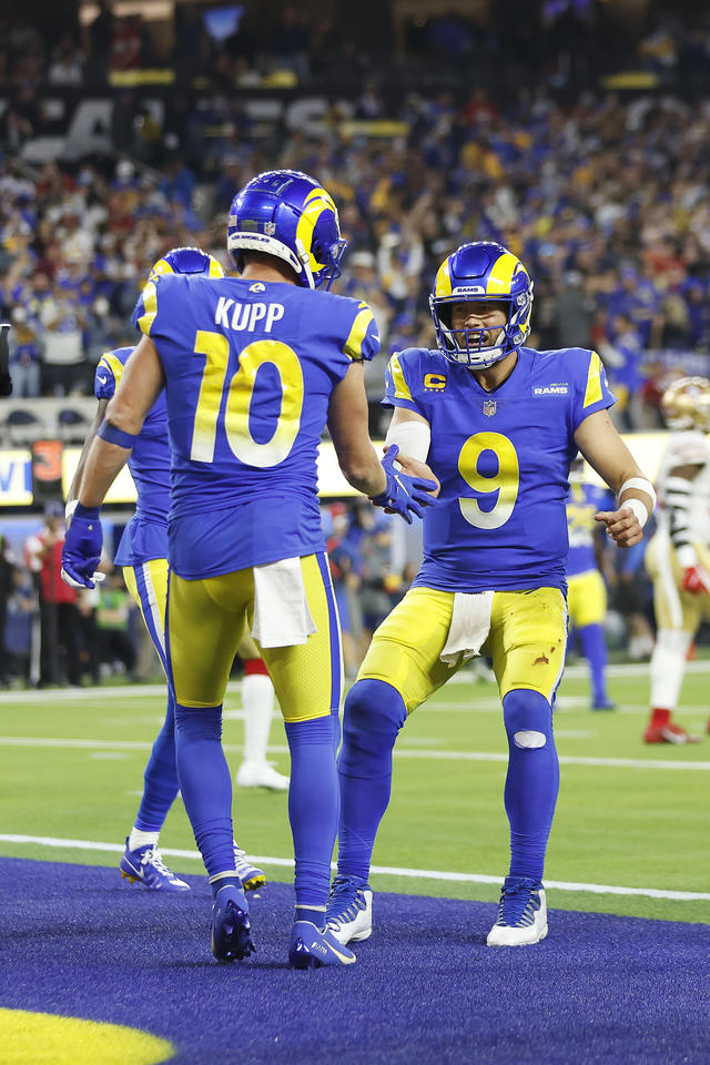 Tyler Higbee of the Los Angeles Rams celebrates after making a catch  News Photo - Getty Images