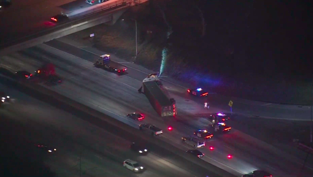 Overturned Big Rig 2 