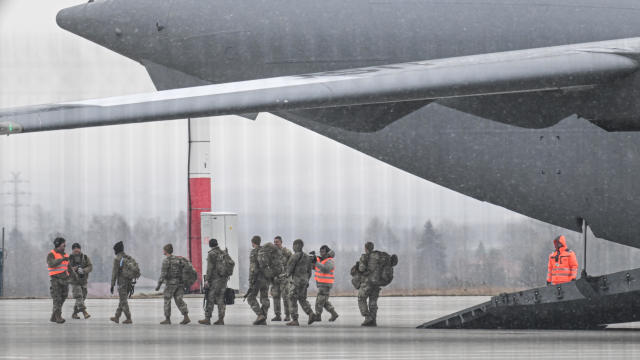 US Soldiers Land In Poland Amid Fears Of Russian Invasion Of Ukraine 