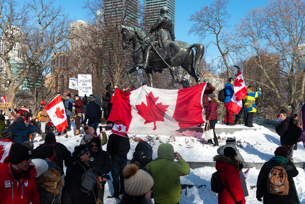 Ottawa Declares State Of Emergency Over Freedom Convoy Covid Trucker Protests Cbs News Ottawa Declares State Of Emergency Over Freedom Convoy Covid Trucker Protests Cbs News