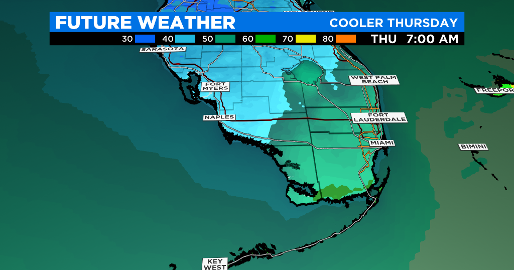 Cold Front To Bring Pleasant Sunshine To South Florida Later This Week ...