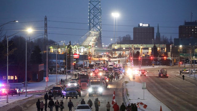 FILE PHOTO: Protest against vaccine COVID-19 mandates in Windsor 