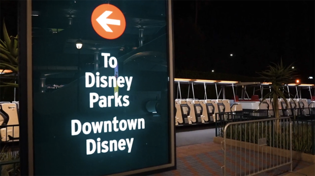 Disneyland parking tram 