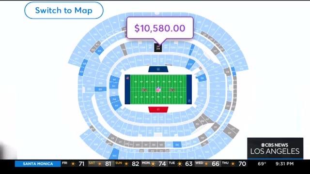 average price of super bowl tickets 2022