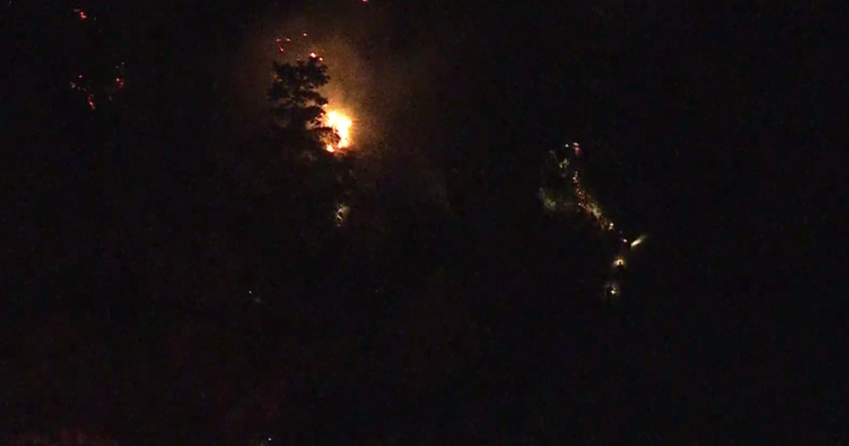 Fire Crews, Helicopters Combat Azusa Brush Fire - CBS Los Angeles