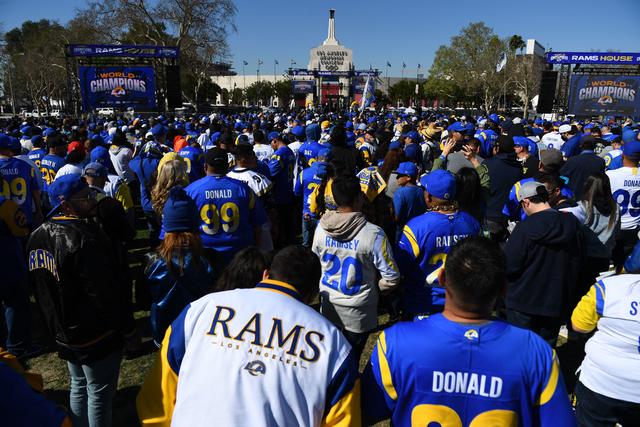 Rams celebrate Super Bowl victory with parade, fan rally at LA Coliseum l  ABC7 