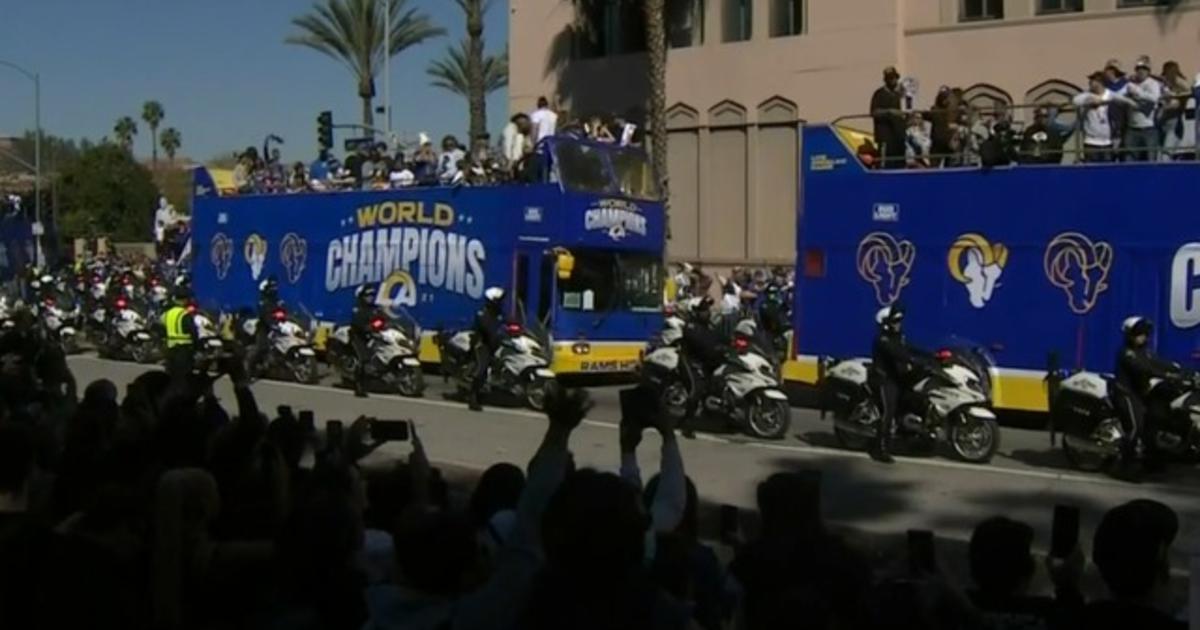 Los Angeles Rams Celebrate Championship Parade Wednesday in Los