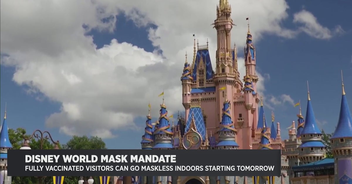 Disney World No More Masks Indoors For Vaccinated Visitors CBS Detroit