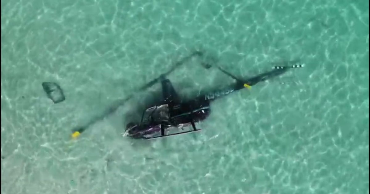2 Hurt In Miami Beach Helicopter Crash Remain Hospitalized - CBS Miami