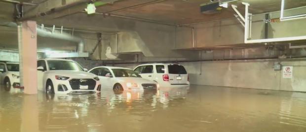 West Hollywood Neighborhood Flooded After Water Main Break 