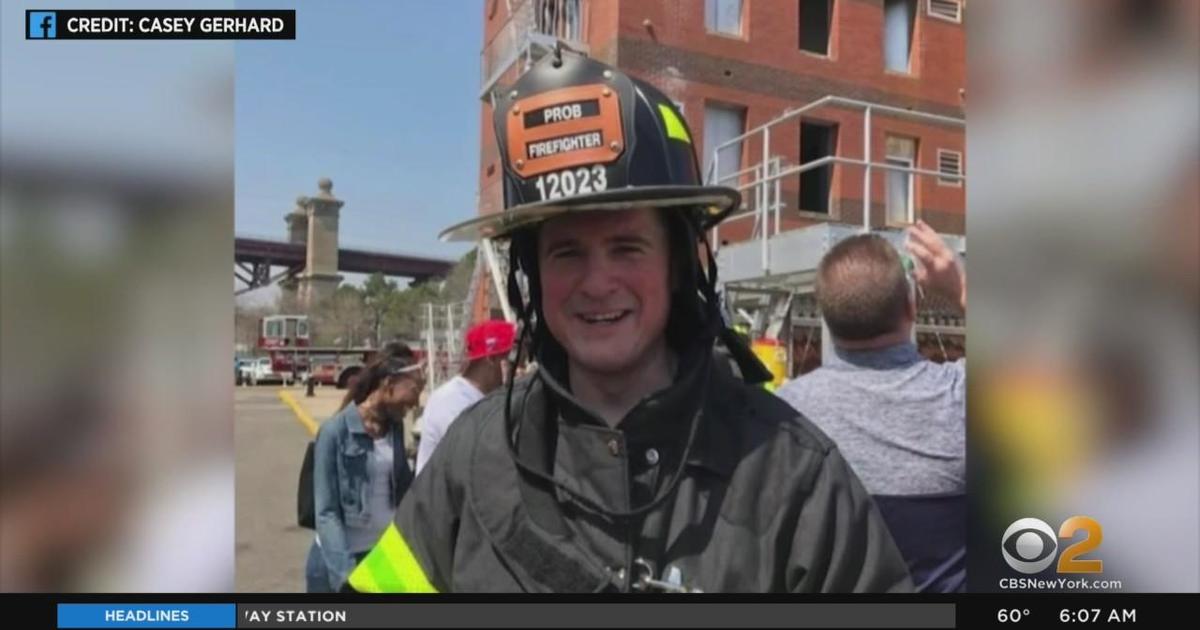 Funeral today for fallen Firefighter Jesse Gerhard - CBS New York