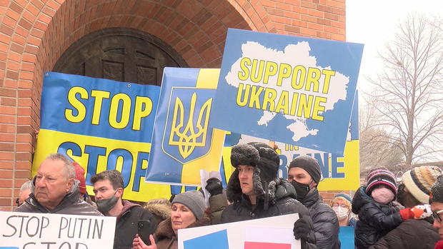 Ukraine War Demonstrators in Minneapolis 
