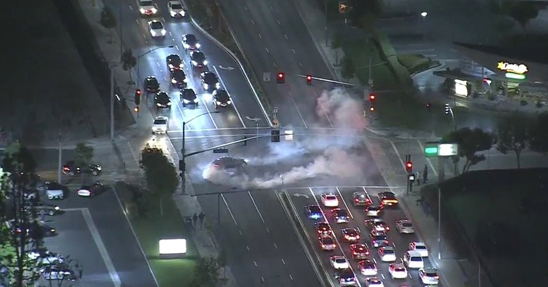 Only On CBSLA: Driver Fleeing Sideshow In Downey Arrested - CBS Los Angeles