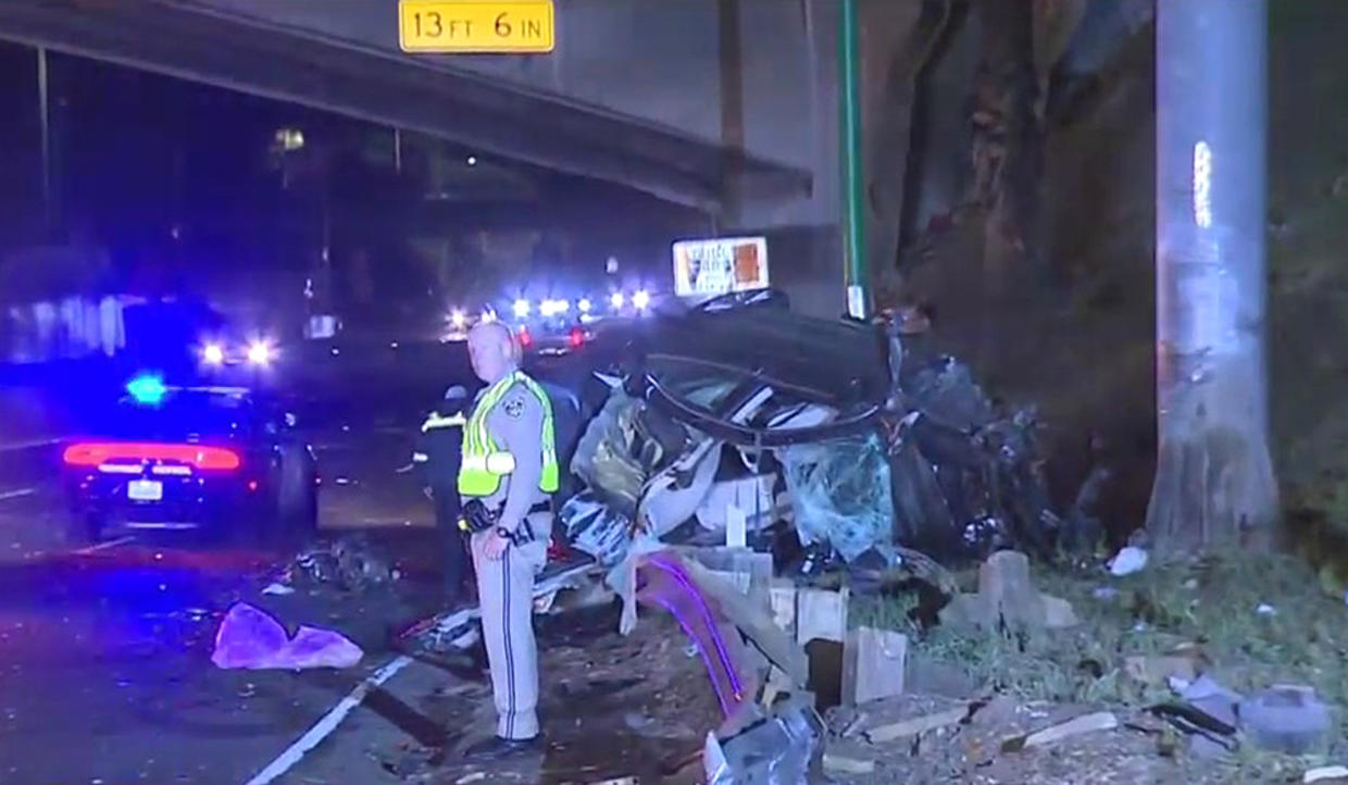 1 Killed, Another In Critical Condition After Solo Crash On 110 Freeway ...