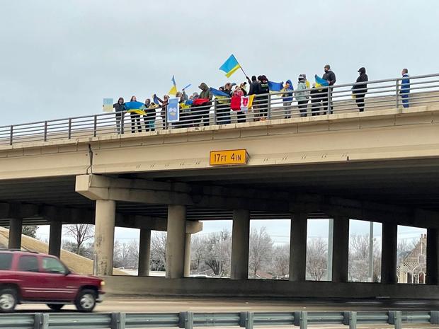 Ukrainian immigrants protest in Allen 