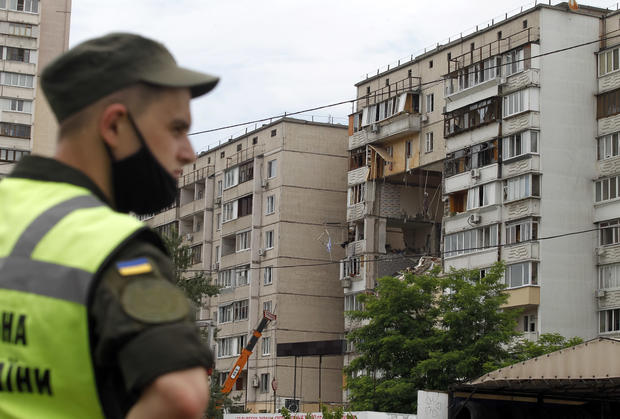Explosion Apartment Building In Kyiv 