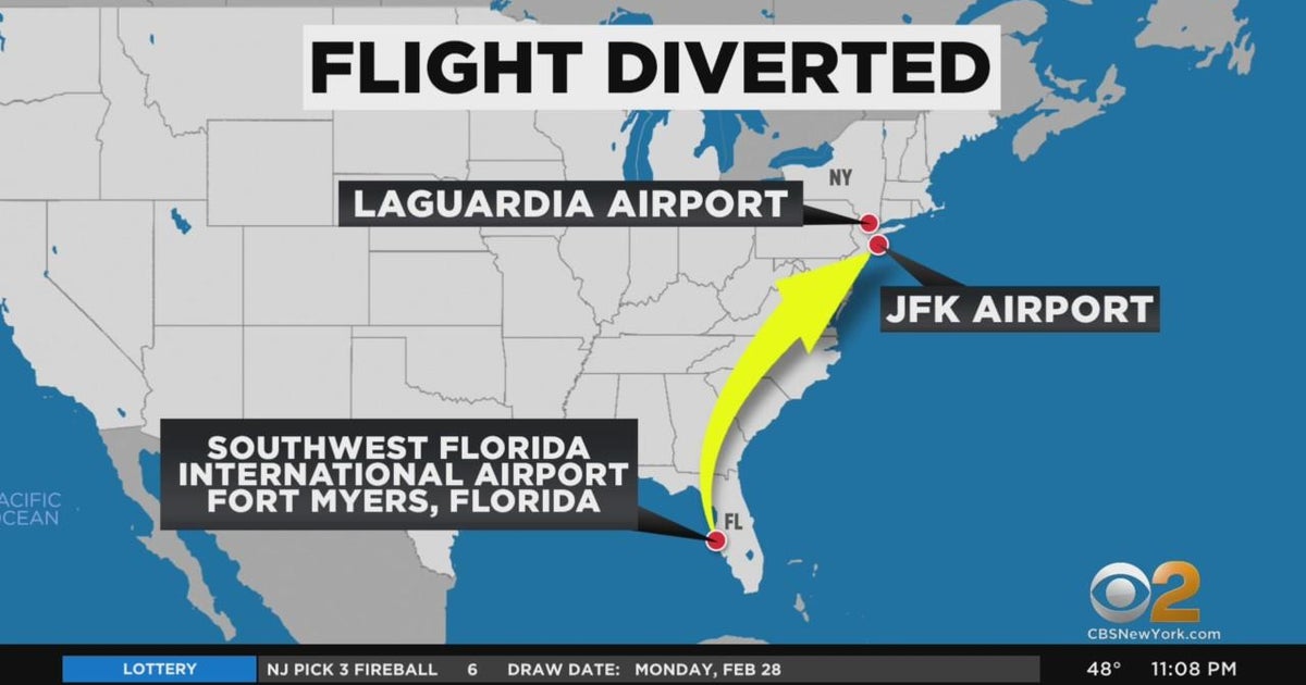 JetBlue flight diverted from to JFK Airport CBS New York
